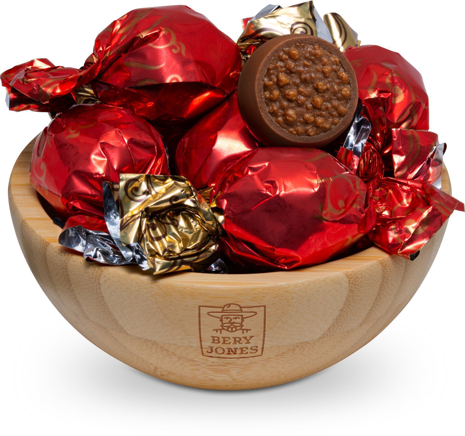 Bery Jones pralinky mliečna čokoláda s lieskoorieškovým krémom a cereáliami 765 g