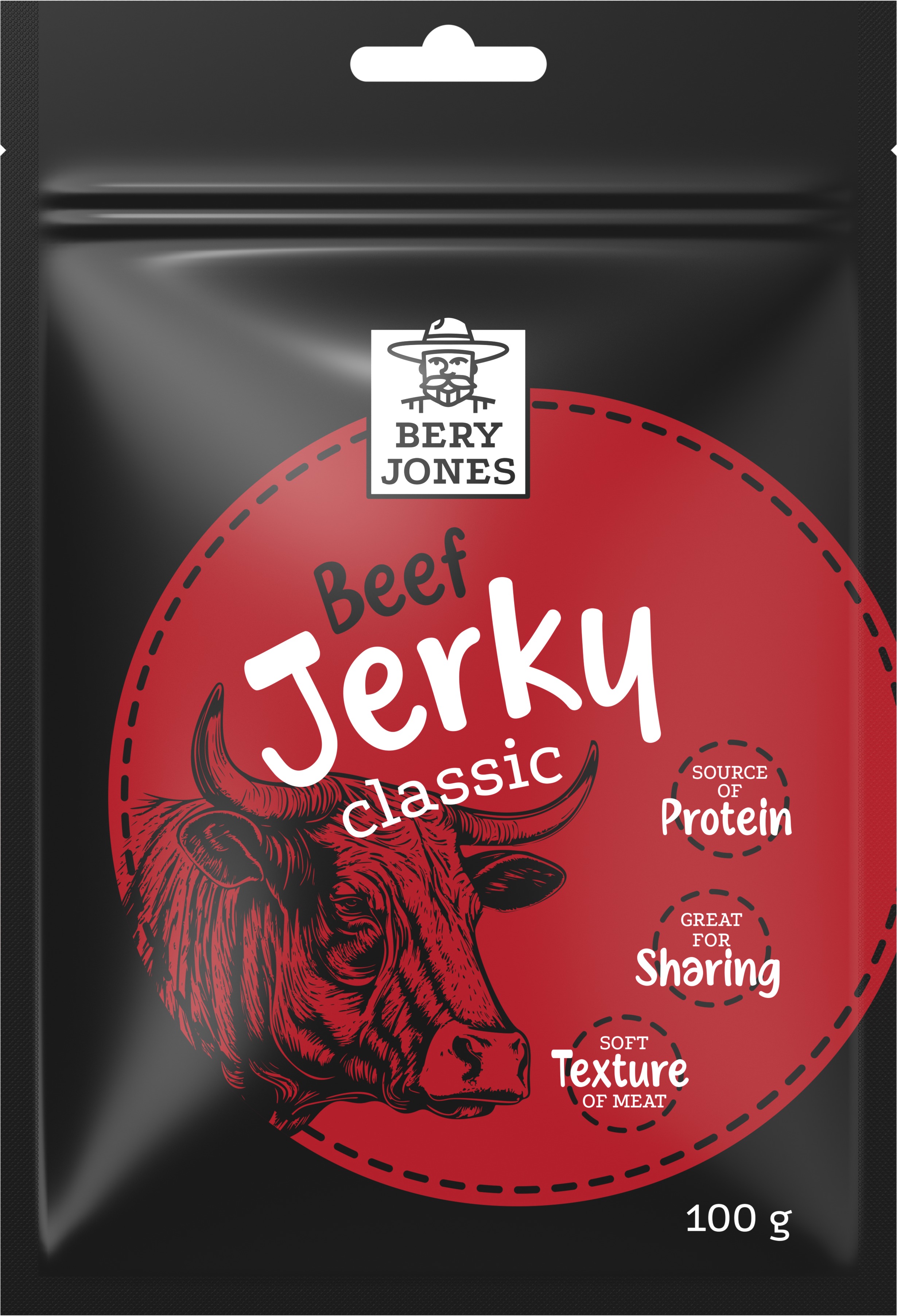 Bery Jones Jerky hovädzie classic 100 g