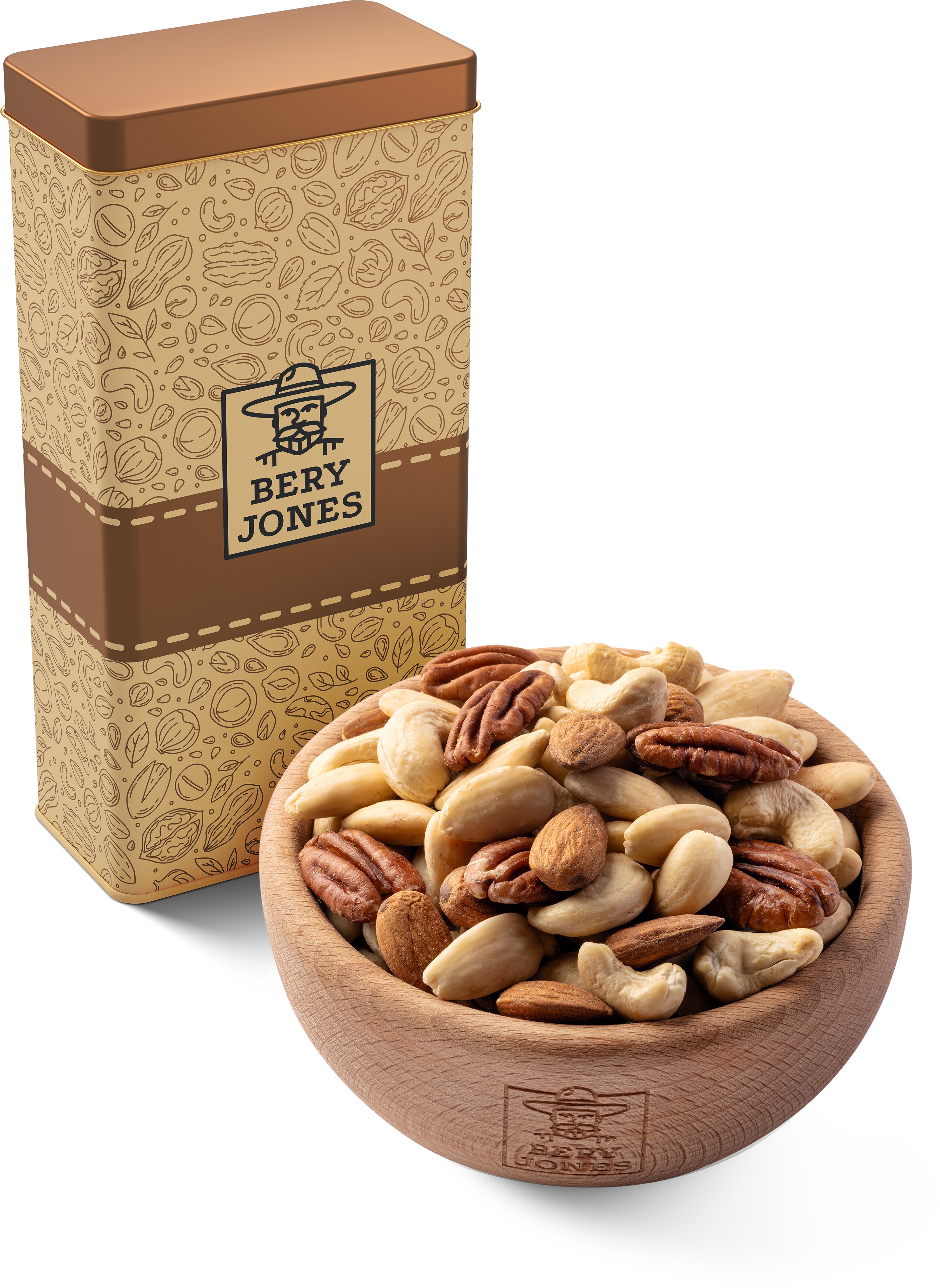 Bery Jones Zmes orechov natural v plechovej dóze 240 g