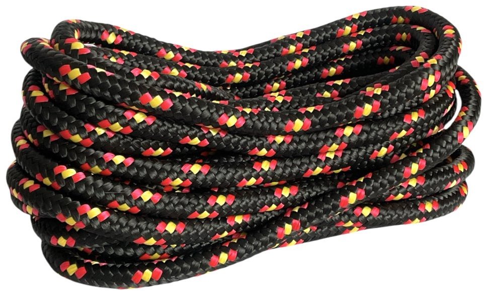 BKshop PPF 16 Polypropylenové lano pletené s jádrem, průměr 16 mm, 30 m černé