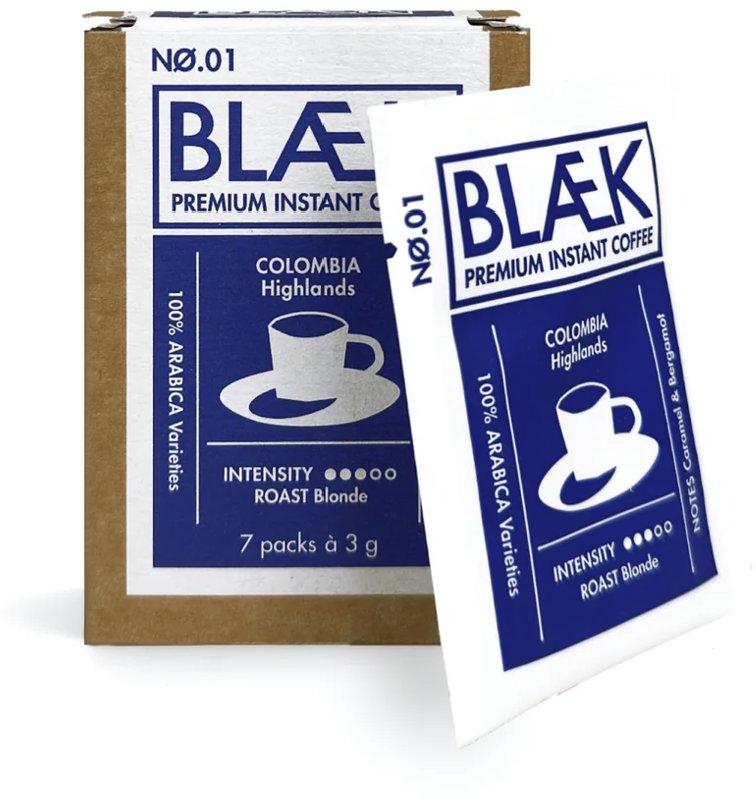BLAEK Výběrová instantní káva No.1 – Blonde Roast (7 porcí) | Kafista