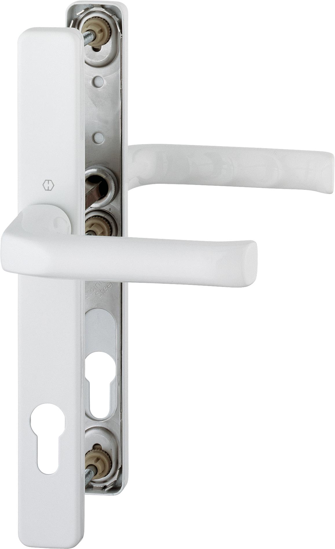 Hoppe Kľučka/kľučka Londýn úzky štítok F9016 biela /8 mm, PZ92/ dvere 67– 72 mm