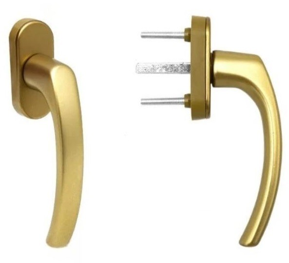 Blaugelb Okenná kľučka FGS 1758 45°, trn 43 mm, F4 starobronz