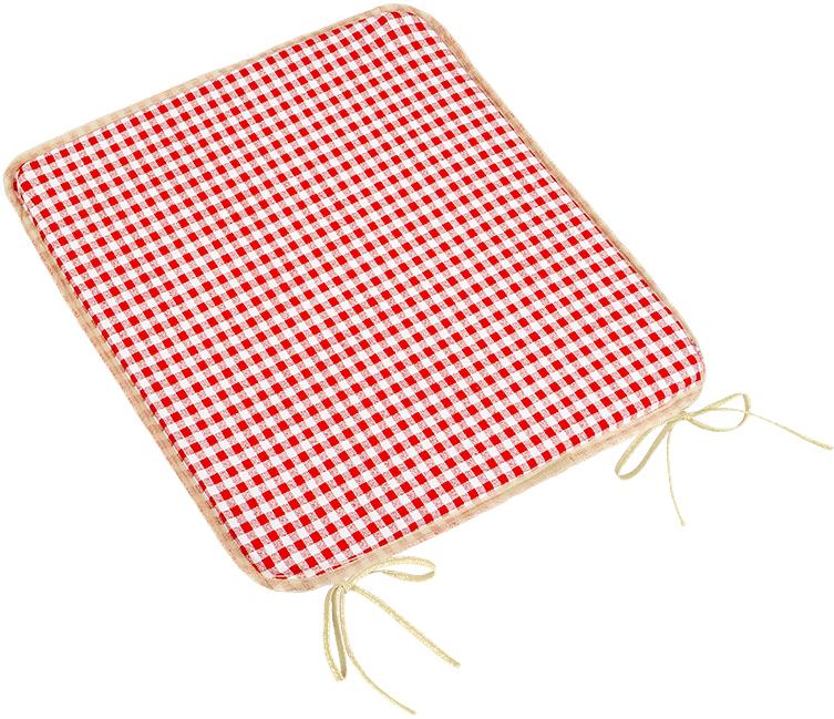 BELLATEX Sedák BERTA 34/609 hladký 40 × 40 cm, kocka červená