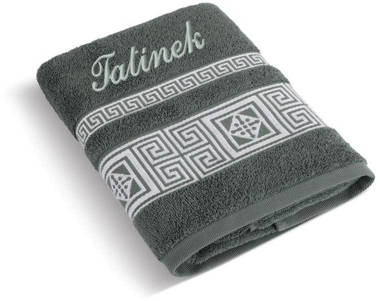BELLATEX s.r.o. Froté uterák 50 × 100 grécka kolekcia 155/038 s výšivkou „Tatínek“
