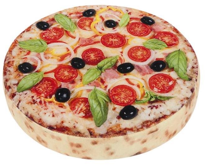 BELLATEX s.r.o. Vankúš na sedenie ORESTE okrúhly 38 × 6 cm 38/120 pizza