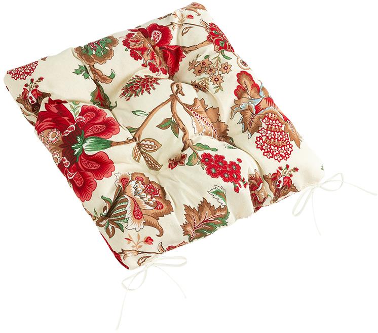 BELLATEX Vankúš na sedenie EMA 41/559 prešívaný 40 × 40 cm, Kvet