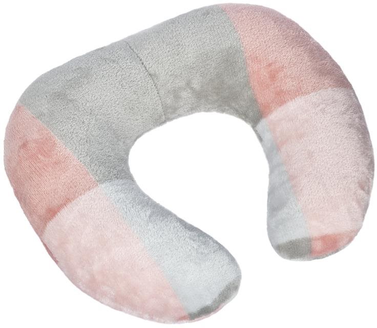 BELLATEX Cestovný vankúšik podkova Korall 24/030 cca 30×35 ružová kocka