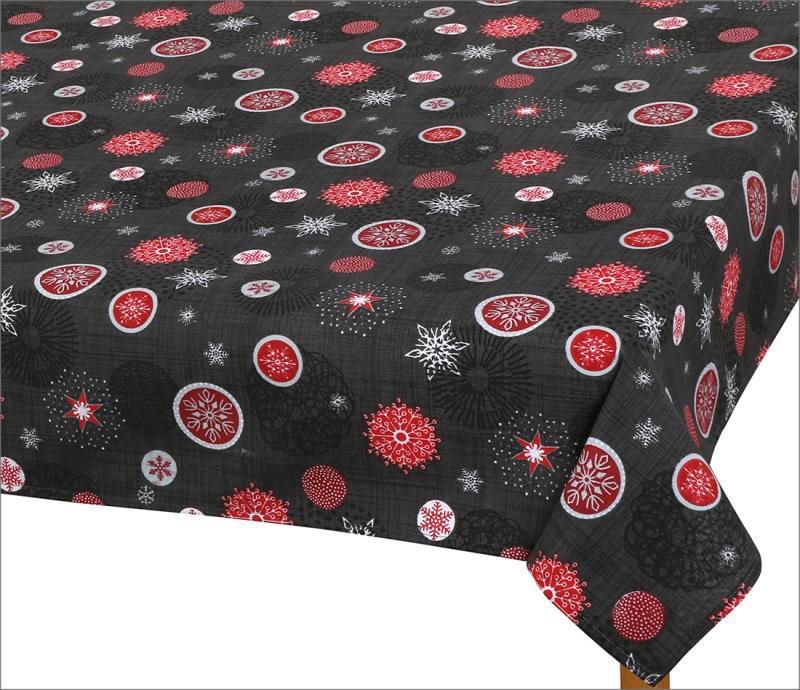 Bellatex Obrus VIANOCE – 120 × 140 cm – vianočné ozdoby sivé