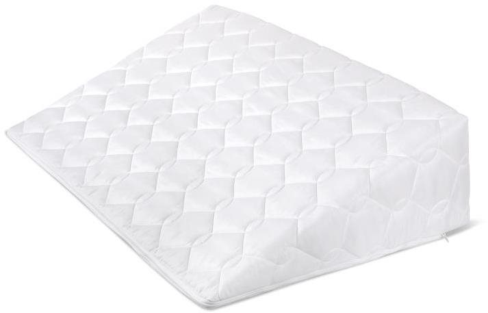 Bellatex Klinový podhlavník s prešitím – 80 × 50 × 20 cm – biely