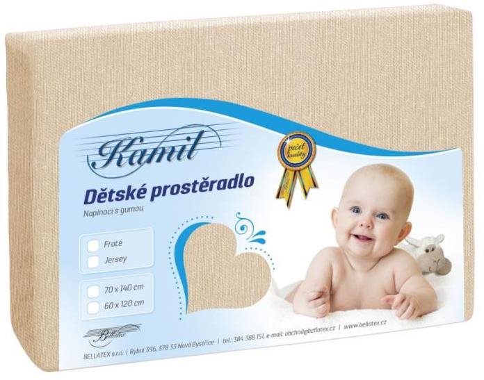 Bellatex Detská džersej – 60 × 120 cm – svetlo béžová