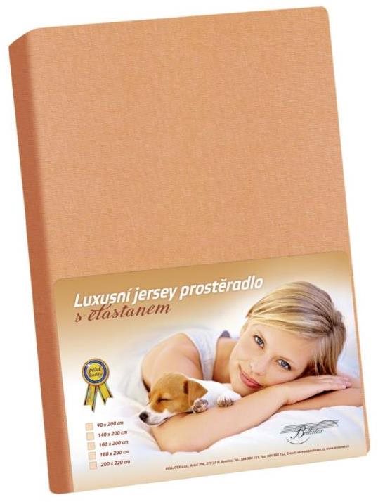 Bellatex Jersey s elastanom – 120 × 200 cm – lososová