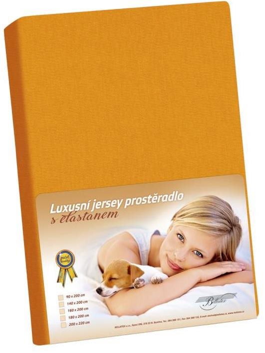Bellatex Jersey s elastanom – 120 × 200 cm – oranžová