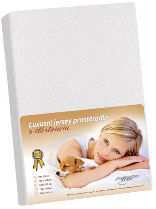 Bellatex Jersey s elastanom – 140 × 200 cm – biela