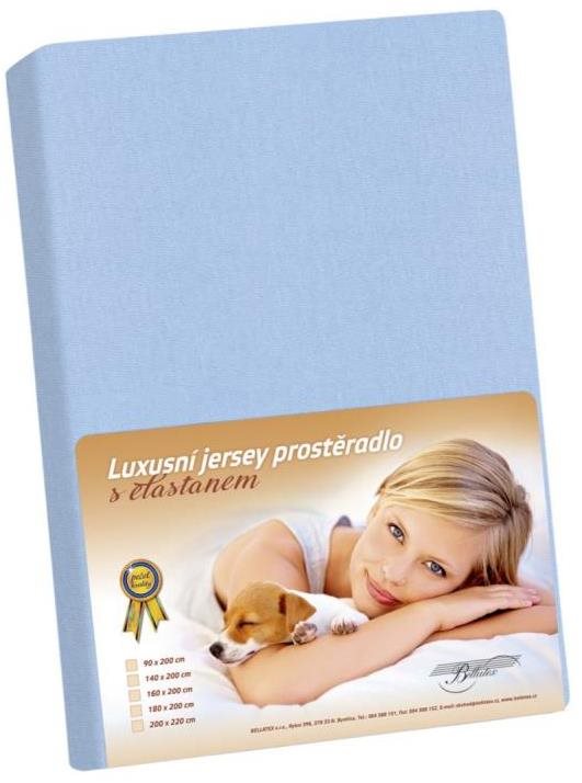 Bellatex Jersey s elastanom – 180 × 200 cm – modrá
