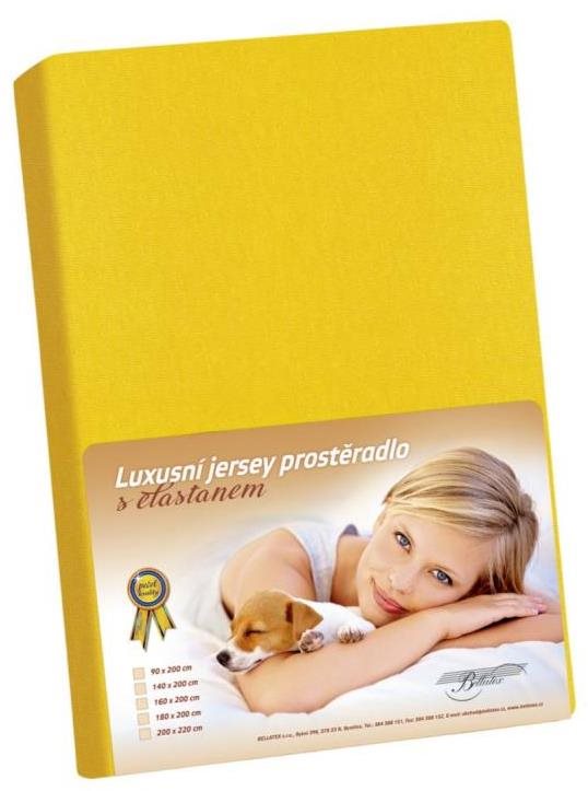 Bellatex Jersey s elastanom – 180 × 200 cm – sýta žltá