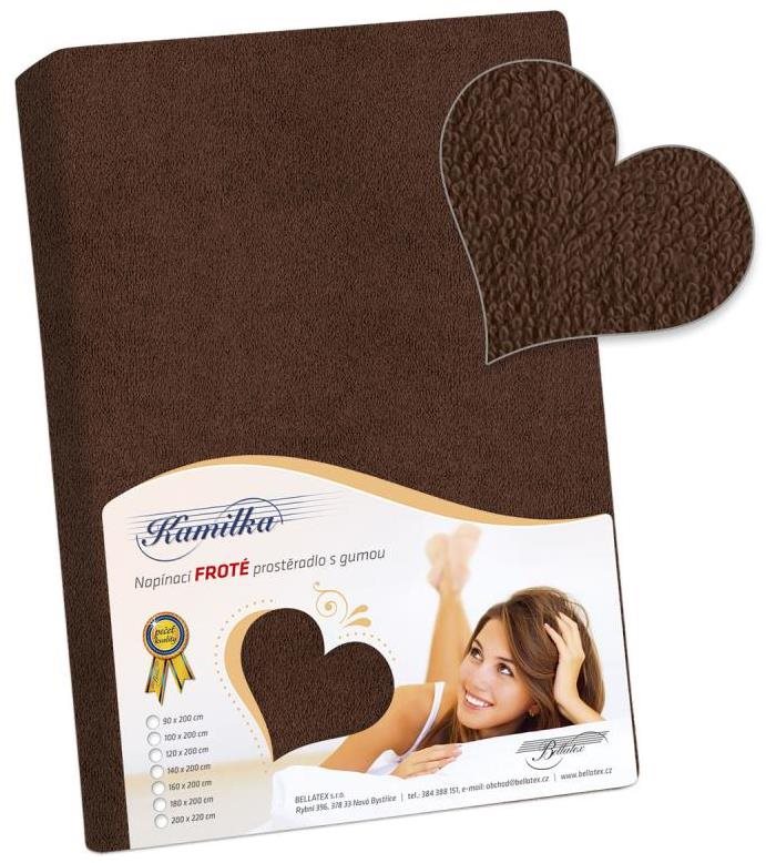 Bellatex Froté – 180 × 200 cm – tmavohnedá