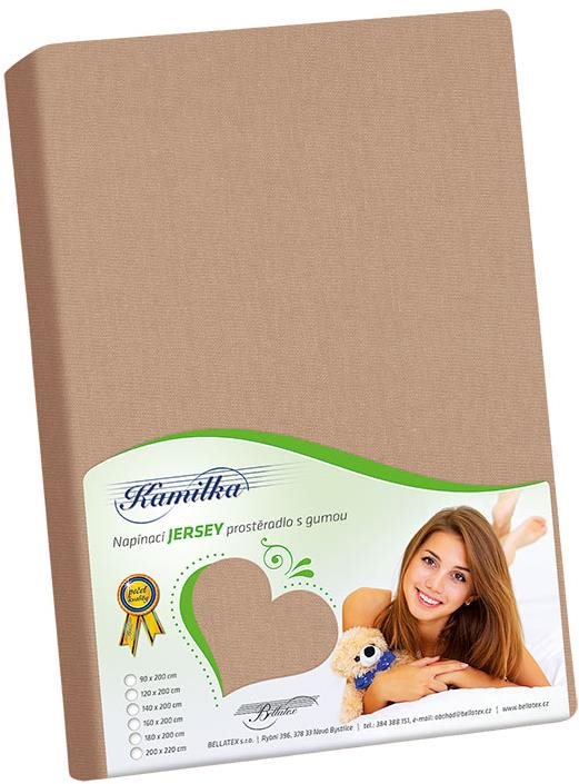 Bellatex Jersey – 160 × 200 cm – kávová