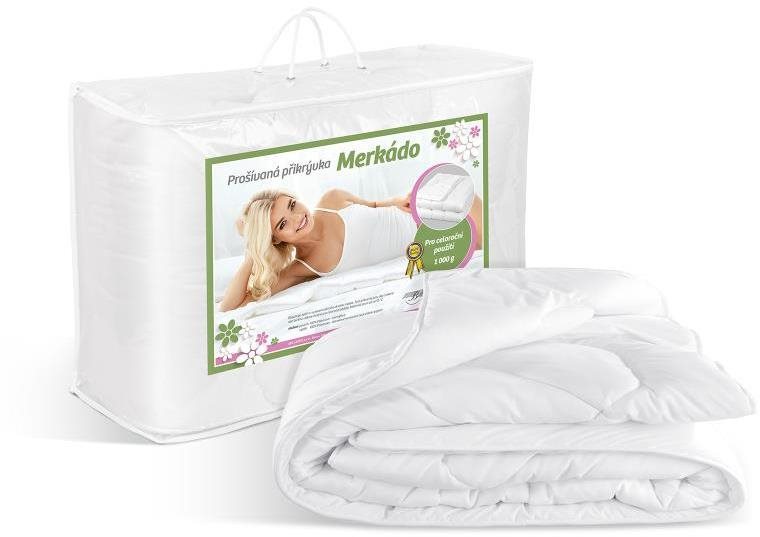 Bellatex Merkado 1 000 g – celoročné obdobie – 140 × 200 cm – biela
