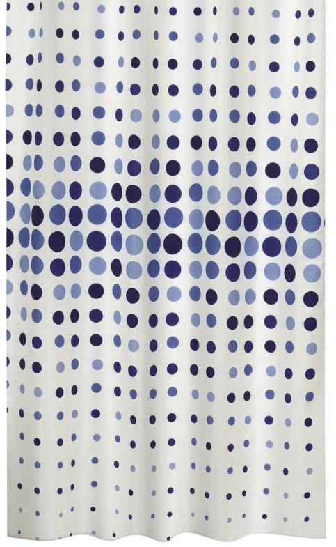 Bellatex Kúpeľňové závesy – 180 × 200 cm – modré bodky