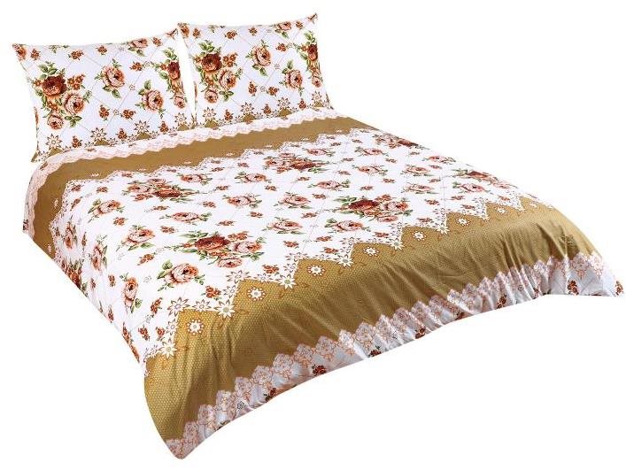 Bellatex Bavlna na dvojdeku – 1× 200 × 220, 2 ks 70 × 90 cm – hnedé, ruže
