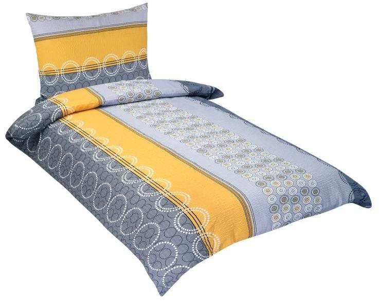 Bellatex Krepové – 140 × 200, 70 × 90 cm – krúžky