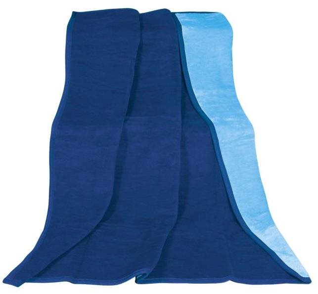 Bellatex KIRA PLUS jednolôžková - 150 × 200 cm - tmavomodrá/svetlomodrá