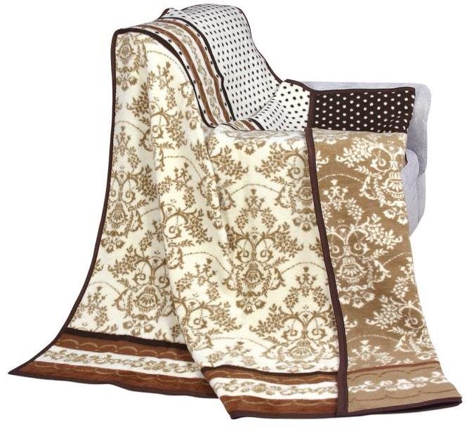 Bellatex Karmela PLUS jednolôžko – 150 × 200 cm – hnedé ornamenty