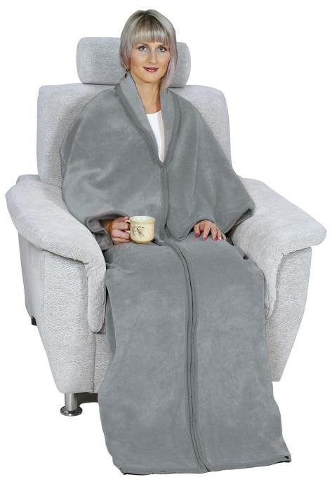 Bellatex Korall televízna deka 150 × 180 cm – sivá