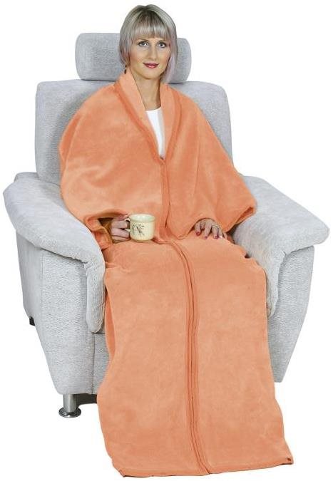 Bellatex Korall televízne vrece 150 × 180 cm – lososová