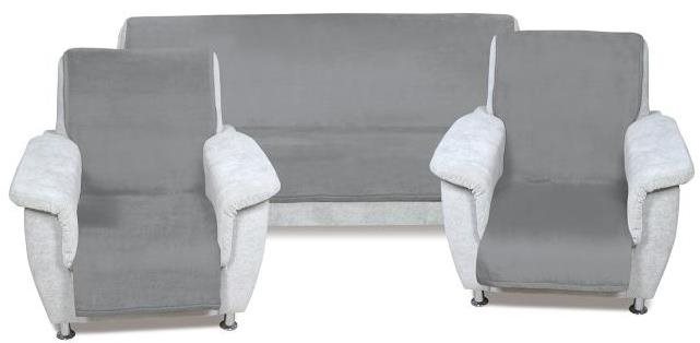 Bellatex Korall micro 2+1 - 150 × 200 cm + 2x 65 × 150 cm - sivá