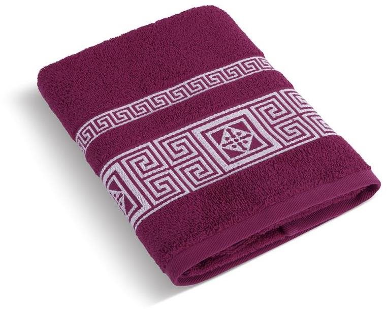 Bellatex - Froté grécka kolekcia - Osuška 157/022 - 70 × 140 cm - vínová