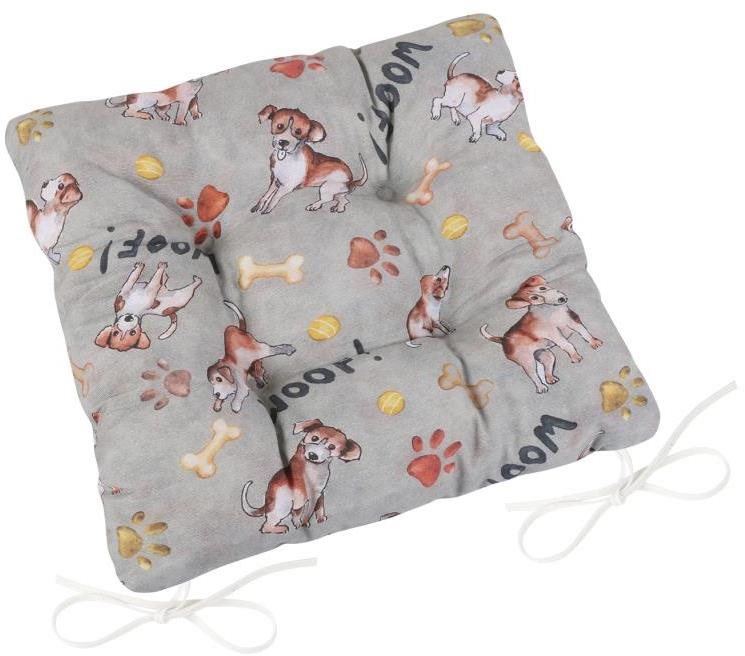 Bellatex EMA prešívaný – 40 × 40 cm, prešívaný – psík
