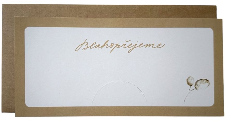 BE NICE EKO obálka na peniaze – Svadobná, mesačnica