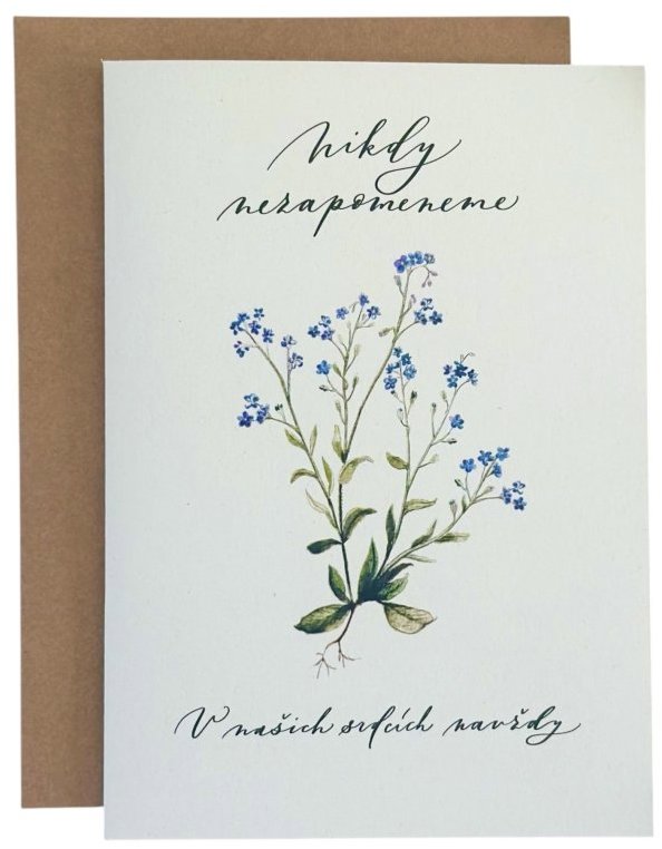 BE NICE EKO smútočné prianie nezábudky – kondolencia