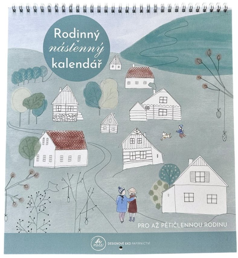 BE NICE EKO rodinný nástěnný kalendář, nedatovaný