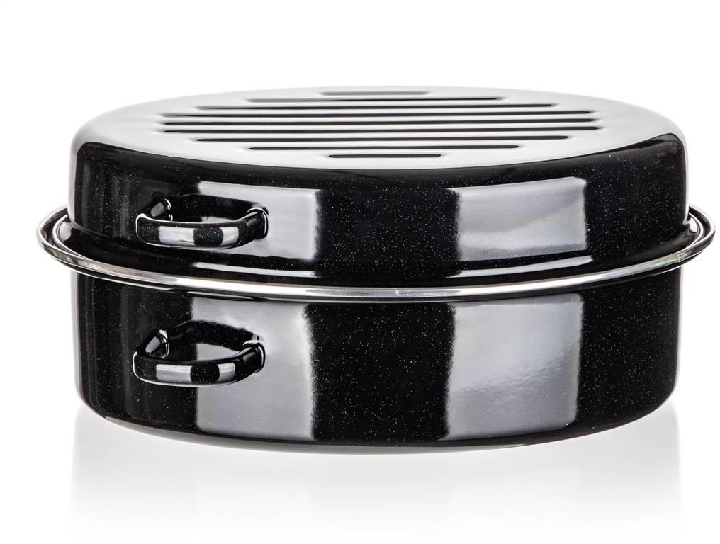 BANQUET CULINARIA Black Pekáč oválny smaltovaný 38 cm 2 diely