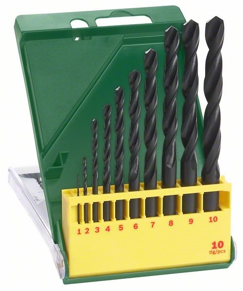BOSCH 10-dielna sada vrtákov do kovu HSS-R Pml 2.607.019.442