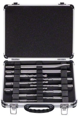 BOSCH 11-dielna MIXED súprava SDS-plus vrt. + sek.