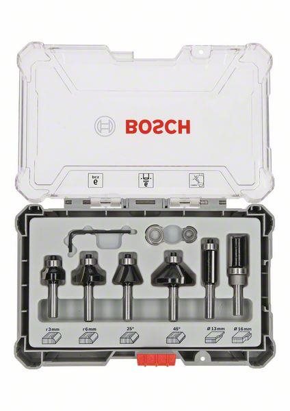 BOSCH Súprava fréz so 6 mm vretenom Trim & Edging 2.607.017.468