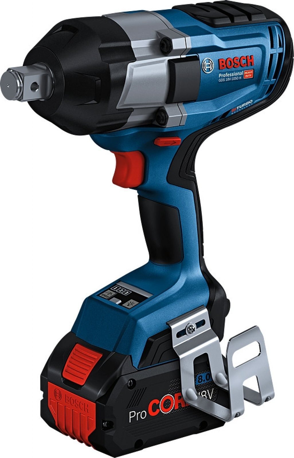 Bosch GDS 18V-1050 H Professional, 2× 8.0 Ah ProCore, rýchlonabíjačka, L-Boxx