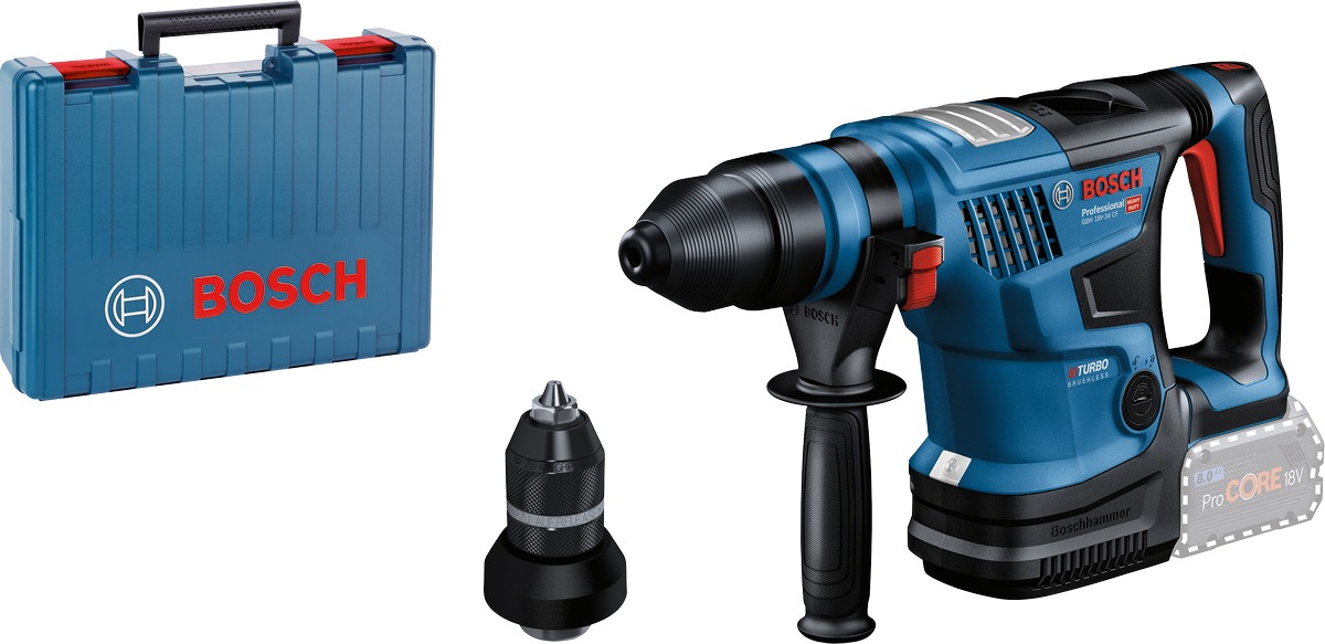 BOSCH Professional – Vŕtacie kladivo AKU GBH 18V-34 CF, kufor 0.611.914.021 (bez aku)