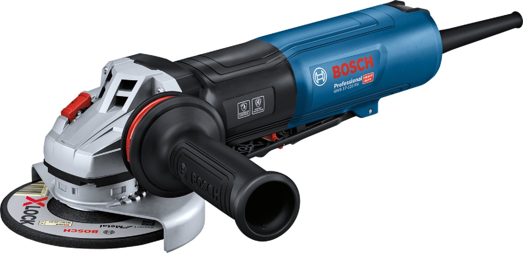 BOSCH Professional Uhlová brúska elektrická 125 mm GWS 17-125 PS 0.601.7D1.300