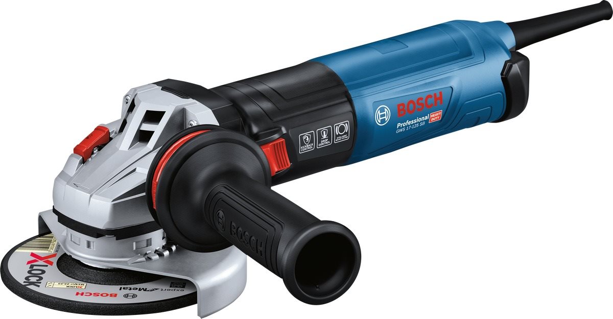 BOSCH Professional Uhlová brúska elektrická 125 mm GWS 17-125 SB 0.601.7D0.700