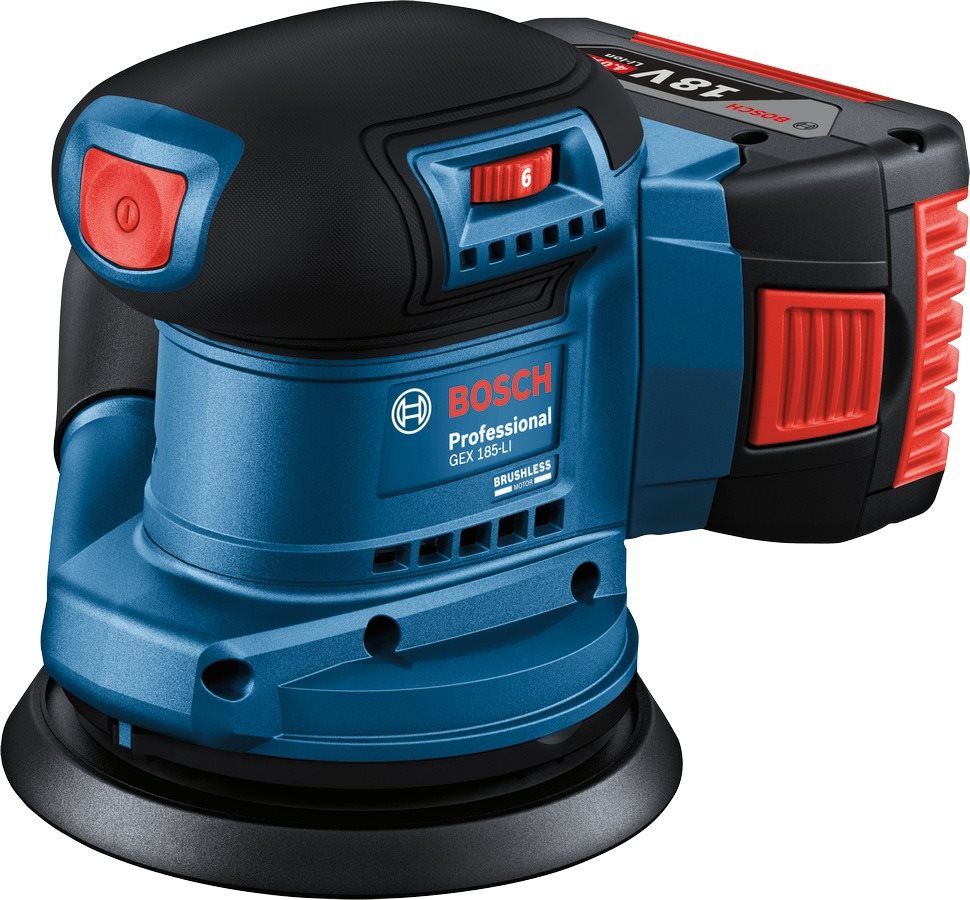 BOSCH Professional Excentrická brúska AKU GEX 0.601.3A5.021 (1× 4 Ah)