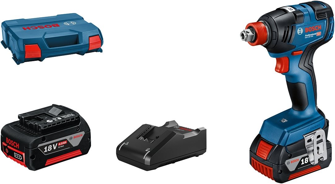 BOSCH GDX 18V-200 Professional, 2× 4 Ah, L-Case 0.601.9J2.206
