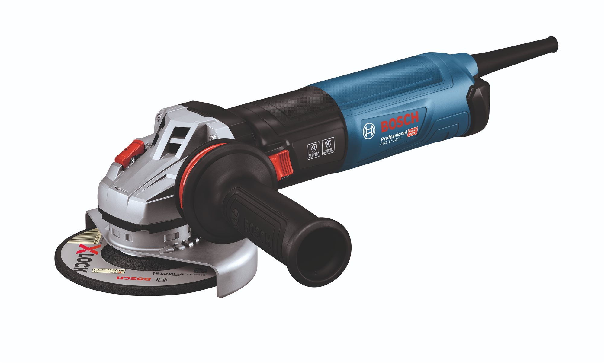 BOSCH Professional Uhlová brúska elektrická 125 mm GWS 17-125 S 0.601.7D0.300