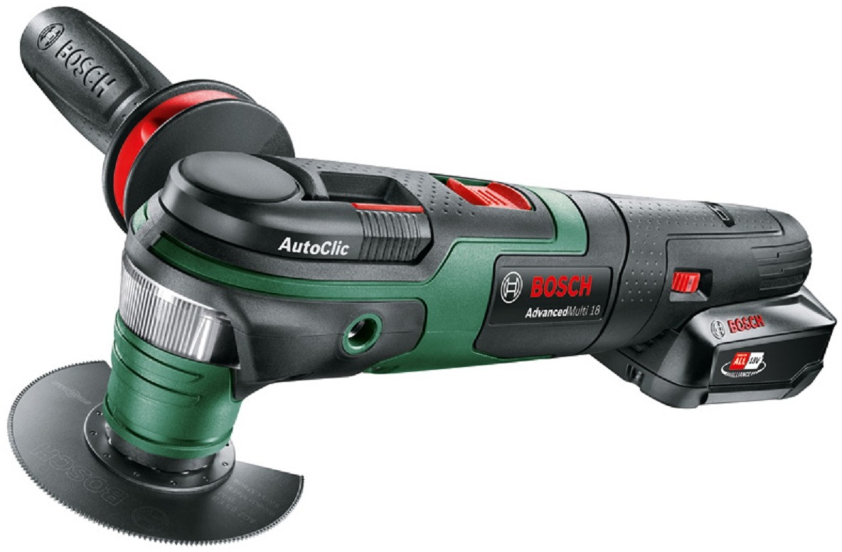 BOSCH Oscilačná brúska AKU AdvancedMulti 18 Set 0.603.104.001 (1× 2,5 Ah)
