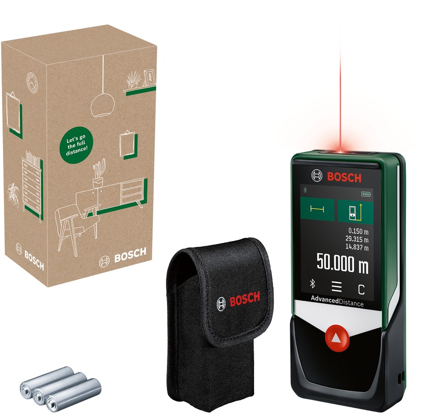 BOSCH Laserový diaľkomer 50 m AdvancedDistance 50C 0.603.672.2Z0