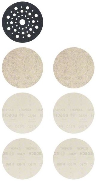 Bosch EXPERT 7-dielna základná súprava M480 na excentrické brúsky 125 mm 2.608.901.202